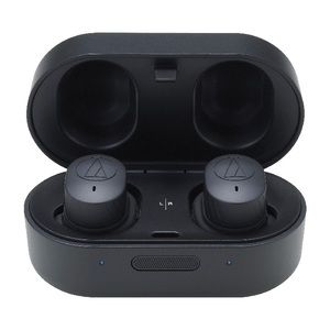 NEW Audio-Technica ATH-Sport7tw wireless earbuds and portable charging caseblack